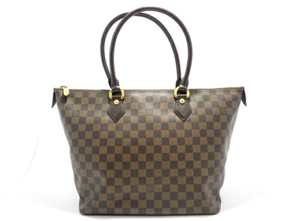 LOUIS VUITTON Saleya Handbag Damier Ebene Brown